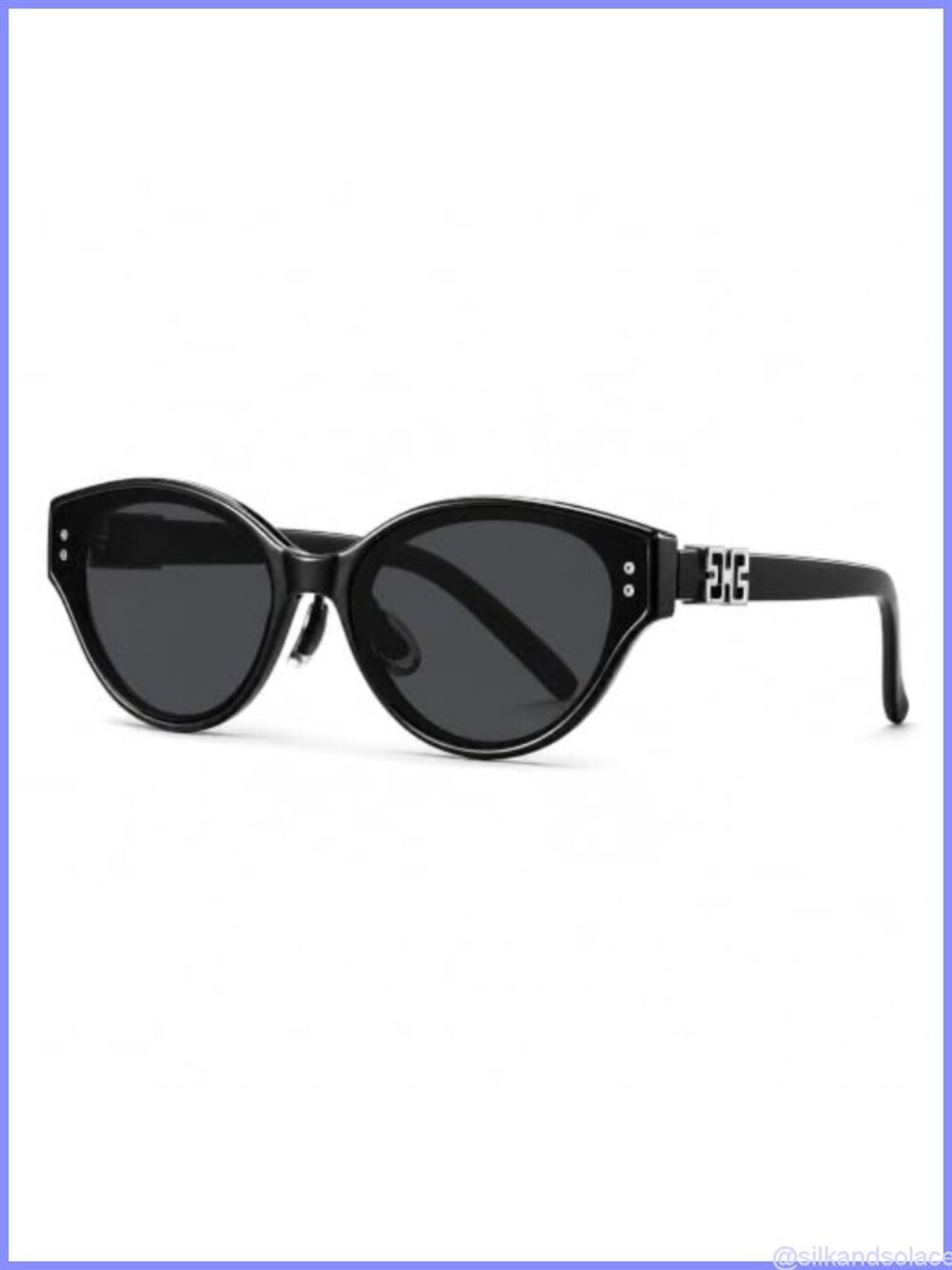 Oval Cat Eye Sunglasses UV400 Retro Full-Frame Women's Eyewear